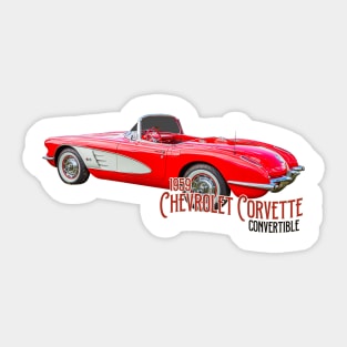 1959 Chevrolet Corvette Convertible Sticker